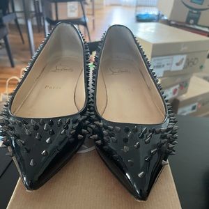 Christian Louboutin Spiked Ballet Flats.